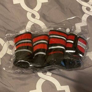 Waterproof Dog Shoes - Red and Black